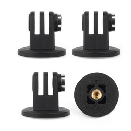 Dreneco 4 Pack Tripod Mount Adapter Compatible with Gopro Hero 12, 11, 10, 9, 8, 7, 6, 5 Cameras