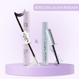 uCoolMe Flora DIY Lash Extension Kit Clusters Individual Lashes Kit springtok Beginner Friendly Lash Bond and Seal, WaterProof Lashes for For Girl DIY Eyelash Extension at Home Makeup Christmas gift Cosmetic:_Flakthin-Glam (Glueless Lashes)