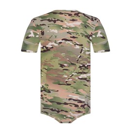 Landofgenie Adult Onesie for Men Cotton Pajama Jumpsuits One Piece Romper Bodysuit Short Sleeve Camouflage Top Green 2XL