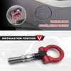 HEVLE Racing Towing Car Tow Hook, Car Front Bumper Tow