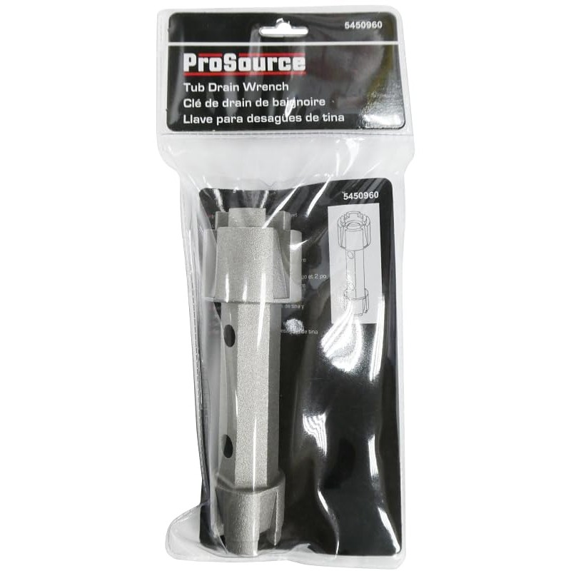 Edward Tools Tub Drain Wrench Removal Tool - Extra Heavy