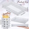 3 Pieces Perfume Tray Crystal Vanity Tray Mirrored Crystal Cosmetic