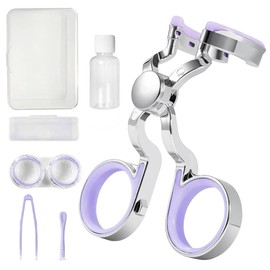 Haojiaho Contact Lens Applicator Tool, Color Contact Lenses Wearing Aids, Portable Eye Opener for Easier Apply/Remove Contact Lens, Travel Size, Green (Purple)