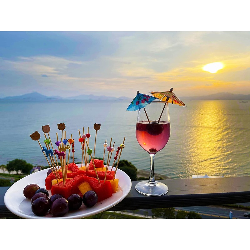 CUNQN Bastoncino da cocktail, spiedini di cibo, spiedini di bastoncini