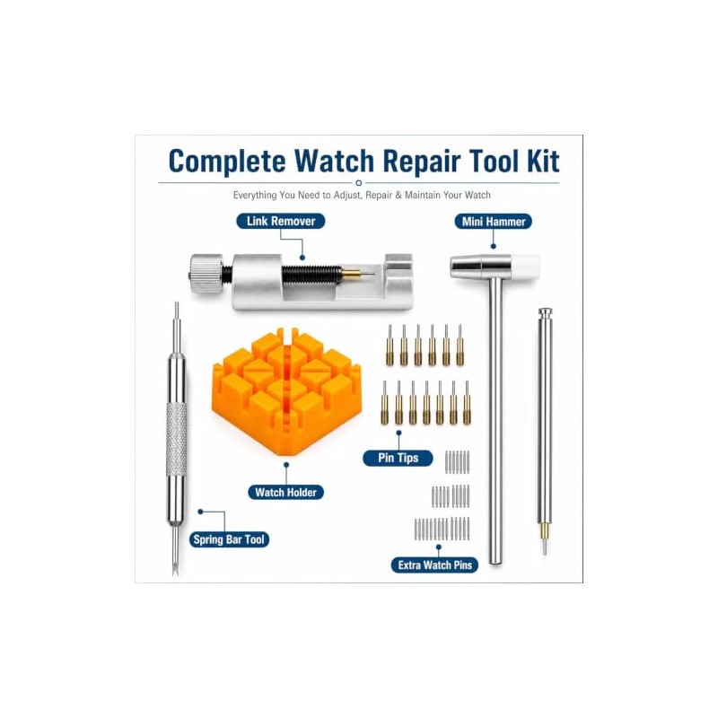 Kit de herramientas de extracción de eslabones de reloj, herramienta