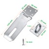 Padlock Hasp,1 pcs Stainless Steel Heavy Duty Hasp Staple with