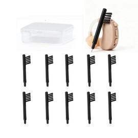 Pack of 10 Cleaning Brush for Hearing Aids, Nylon Hearing Aid Brushes with Wax Loop and Magnet for Hearing Aids, Earphones, Headphones and Electronic Devices