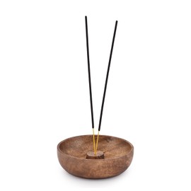 EDHAS Incense Burner Stick Holder Bowl, Ash Catcher Bowl for Home Décor, Meditation, Yoga (12.7cm x 12.7cm x 3.81cm)
