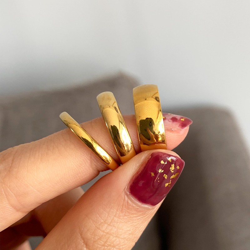 Gold Stacking Rings for Women Stackable Thin Rings Dainty Thumb