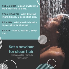 SpiraLeaf Bar & Conditioner Bar, Essential Oil: Limited Ingredients; Made USA, No Colorings. Concentrated Formula (Tea Tree Splash)