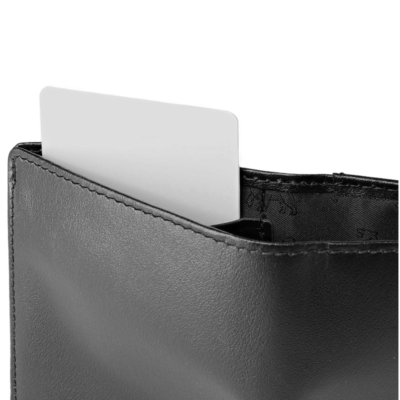 Jaimie Jacobs Slimstar Men's Slim Leather Wallet, Portrait Format, black,