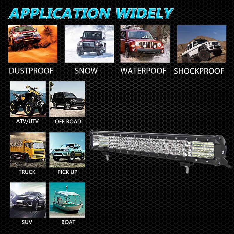 SKYWORLD 23" 570W Off-Road LED Light Bar 12V/24V - 9D