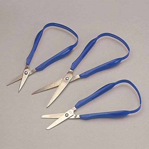 Sammons Preston Easi-Grip Scissors with Pointed Tip, 1.75" Blade, Lightweight and Easy to Use Scissors for Cutting, 4.5" Long Scissor for Children, Elderly, Disabled, Easy Grip Safe Handle Scissors