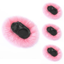 PhantAccy Microphone Windscreen for DJI Mic-2, Replacement Pop Filter & Wind Muff, Anti-Pop & Noise Canceling Fuzzy Cover, Only for DJI Mic-2 Wireless Microphone (Not for DJI Mic-1) (4PCs-Pink)