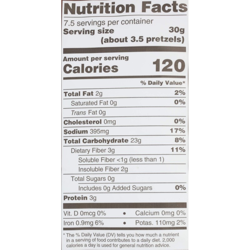 Unique Pretzels Unique Sprouted Whole Grain Splits Pretzels, 8 oz