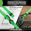 SmartStraps Ratchet Straps - 14ft GRN Premium RatchetX 4pk 1,500lb