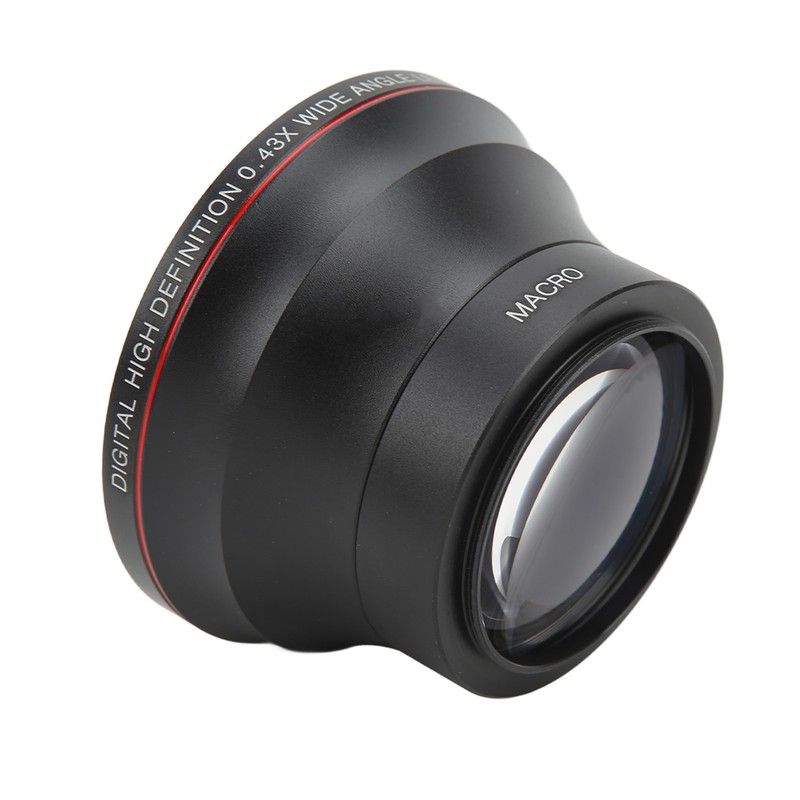 52mm 0.43X Wide Angle Lens Optical Glass Camera Lens with