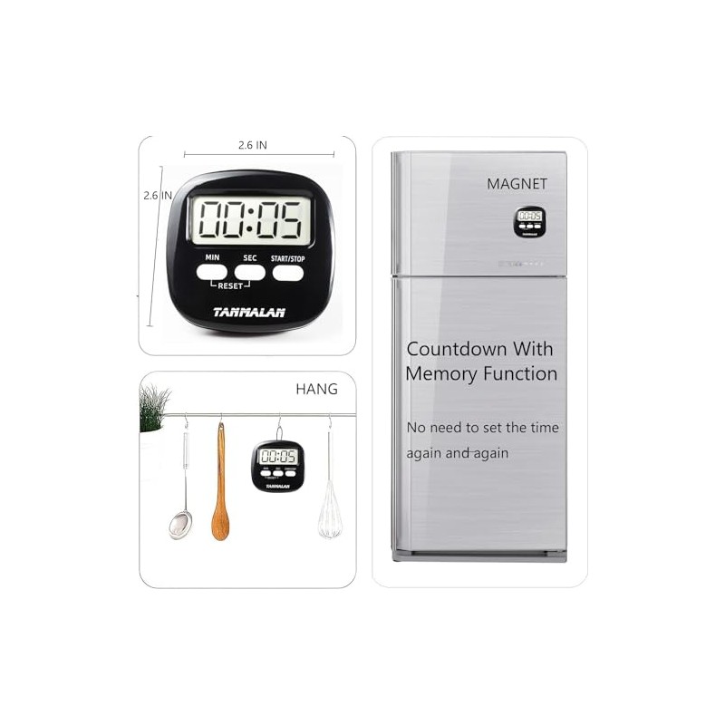 Easy to USE Kitchen Timer Count Down Count up 7.0