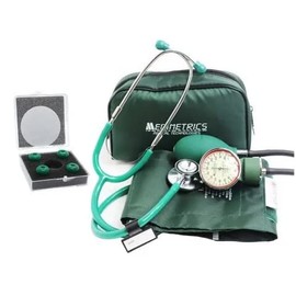 Kit Baumanómetro Aneroide + Estetoscopio Dúplex De Lujo (Verde)