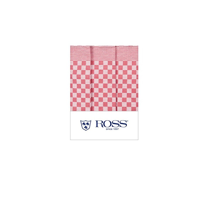 Ross Pack of 3 Cotton Tea Towels Red 45 x