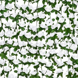 BLEUM CADE 5Pcs 16.4Ft Fake Flower Garland Artificial Rose Vines