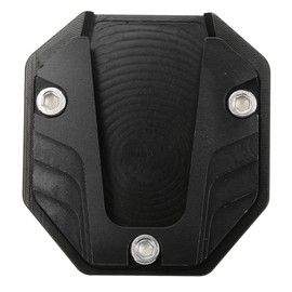 Extensor de Pata de Cabra, Soporte Lateral para Pie, Almohadilla de Placa de Soporte Lateral de Motocicleta de Alta Resistencia, Apariencia de Moda para Exterior (Negro)