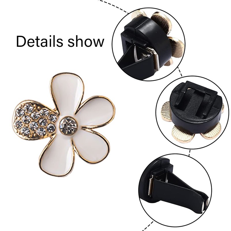 JNNJ Area Deodorizer, 6PCS Daisy Flower Clips for Car Air