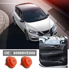 VGOL 40PCS Door Trim Panel Clips with Sealer 80999VE000 Compatible with 350Z Almera Tino Micra Navara Primera Qashqai Terrano X-Trail Car Mounting Retainer Fastener