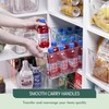 RUBOXA Shatterproof Clear Plastic Storage Bins for kitchen organization and