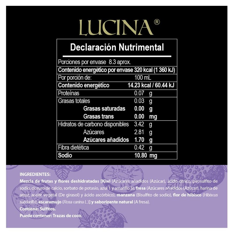 Lucina Tisanas EXPRESIÓN TISANA FRUTAL}, Fresa Kiwi, 100 gramos