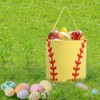 E-FirstFeeling Softball Basket Easter Baskets for Kids Canvas Easter Eggs