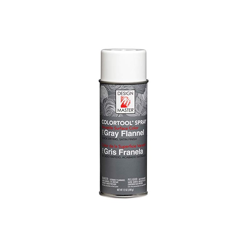 Design Master Colortool Spray Paint 12oz-Gray Flannel