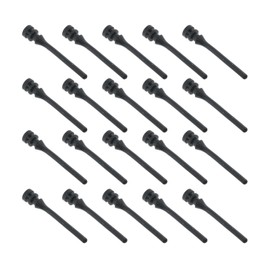 E-outstanding 20pcs Black PC Case 008Fan Mounting Pin Anti Noise Computer Components Vibration Silicone Rubber Screws, 45mm