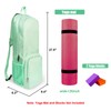 Tangoner Yoga Mat Bag Carrier Side Mesh Zipper Pocket Exterior