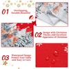 CAROMIO Christmas Table Cloth Waterproof Wipeable Tablecloth Wrinkle-Resistant Table Cover,