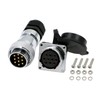 Alvins WF28 10 Pin Industrial Electrical Power Cable Connector,IP67 Aviation