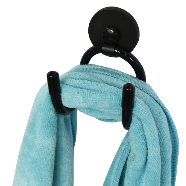 YYST Mini Magnetic Towel Hook Towel Hanger Rack for Kitchen Dish Towels, Hand Towels, Sports Sweat Towels, Gym Towels, etc. Not for Bath Towels - Hold up to 0.5 Lb- No Towels Included (1)