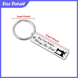 Sewing Gifts for Women 12Pcs Keychain for Quilter Sewing Gifts for Sewers Funny Quilting Gift for Quilters Seamstress Costume Designer Encouragement Gift for Sewing Lovers Mom Grandmother Coworker