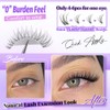 ALICE Natural Lash Clusters Lash Extensions Invisible Band Waterproof 8-16mm