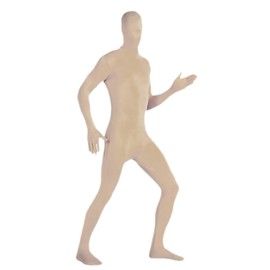 Aniler Men's and Women's Spandex Full Body Zentai Costume Bodysuit (Medium, Nude)