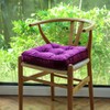 vctops Soft Velvet Chair Pads with Ties Comfy Solid Seat