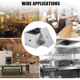 GOCAPTAIN Heavy-Duty Grease Trap,8 LBS Stainless Steel Construction,5 Gallons Per Minute Flow - Perfect for Commercial Kitchens & Food Service