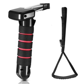 SIGANDG Pack of 2 Car Handle Assist for Elderly, Car Door Handle Multifunction Handle, Car Grab Handle - Car Door Handle Mobility Aids for Getting in and Out of Cars (Red)