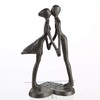 Casablanca Heartbeat Design Sculpture Made of Iron Burnished Height 15