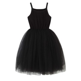 BGIRNUK Baby Girl Tutu Dress Toddler Sleeveless Tutu Dress Infant Tulle Dresses 580 Black 5T
