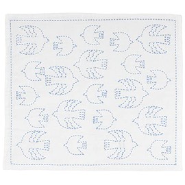 Hara Wool Sashiko Dish Towel, Sashiko Kit, Tori