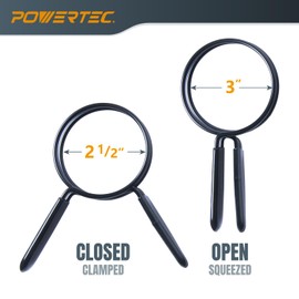POWERTEC 4" x 20' Flexible PVC Dust Collection Hose with 2pcs Double Loop Hose Clamps for Dust Collector for Table Saw, Band Saw, Planer, Jointer, and Garage, Woodshop Dust Collection Systems (70441)