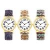 Avaner Women's Stretch Band Watches: Ladies Retro Pattern Printed Bohemia