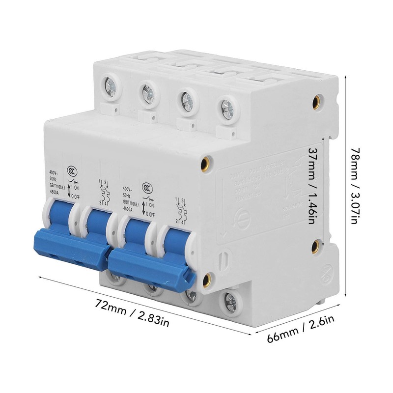 Circuit Breaker Interlock Manual Dual Power Transfer Switch AC 400V