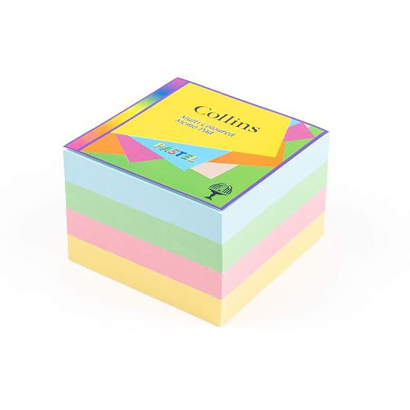 Debden Pastel Square Memo Pad, 500 Sheets